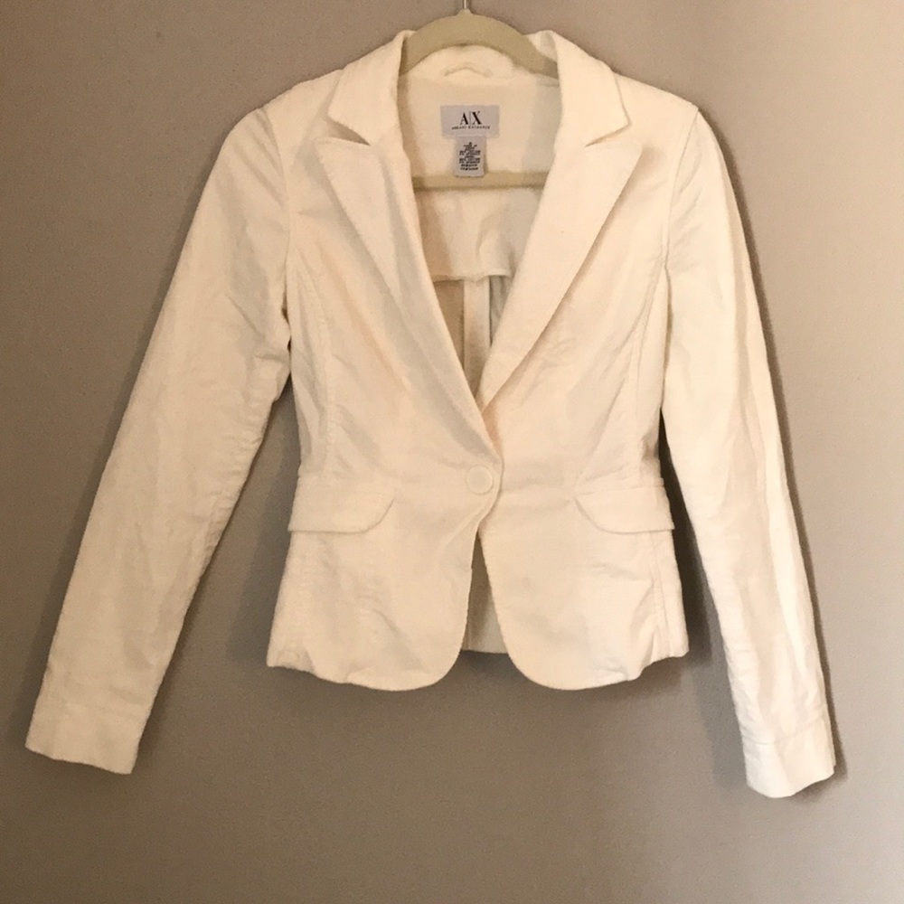 AX White corduroy blazer